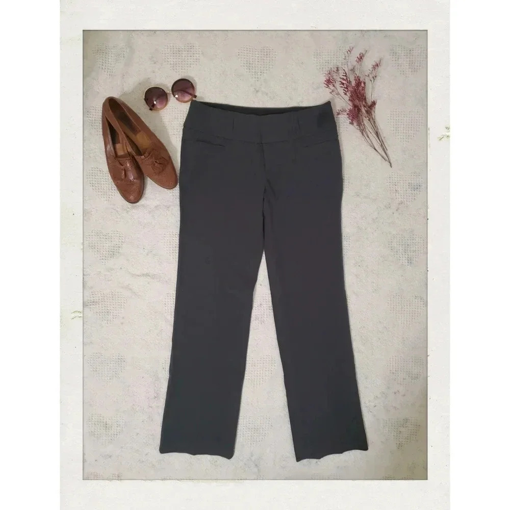 ✨BOGO FREE✨ BCX | Charcoal Grey Straight Leg Trouser Slacks Dress Pants